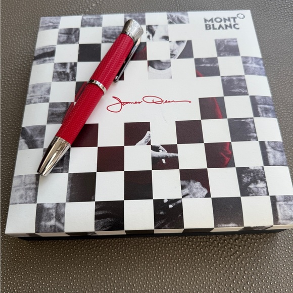 Montblanc Red and Silver Pen - Picture 1 of 3